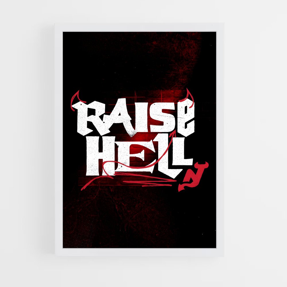 Poster Raise Hell – affiche Hockey sur glace (vue 3)